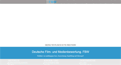 Desktop Screenshot of fbw-filmbewertung.com